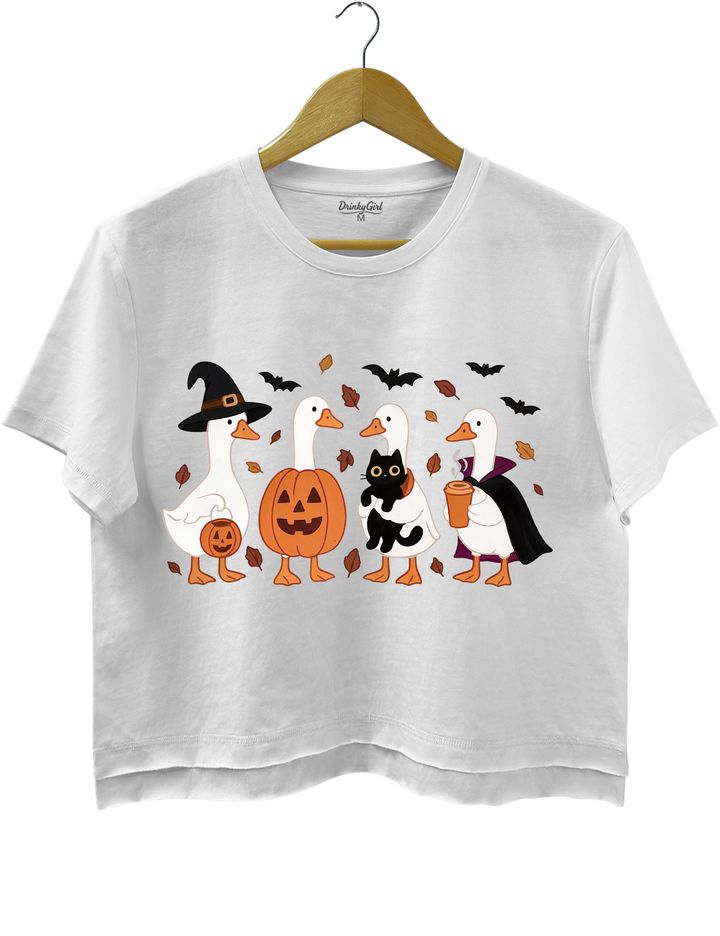 Halloween Goose Crop Top