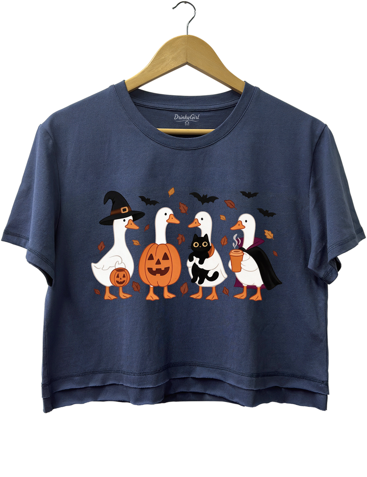Halloween Goose Crop Top