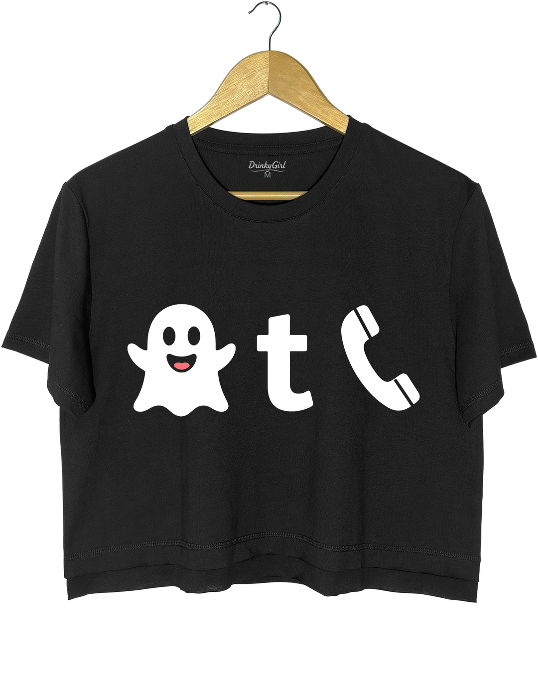Cute Ghost Phone Crop Top