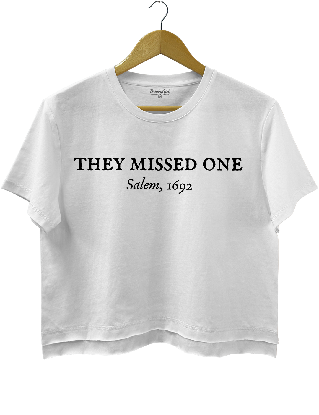 They Missed One Salem 1692 Crop Top - White