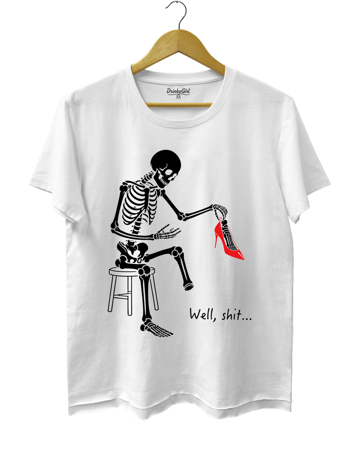 Skeleton Lost Foot Tee - White