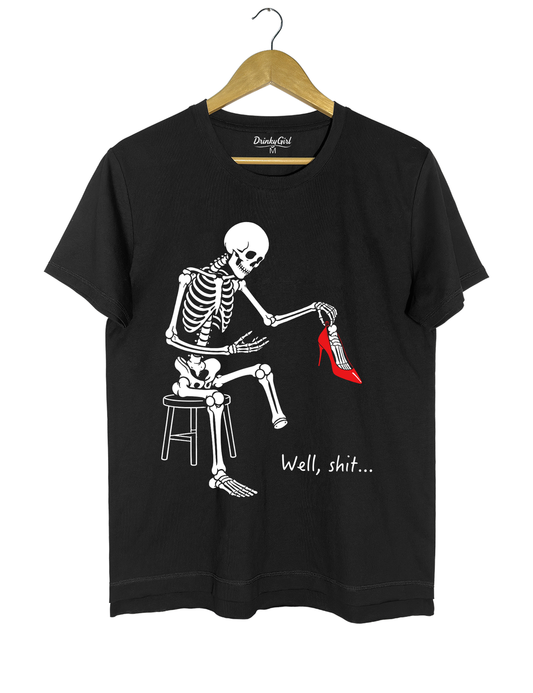 Skeleton Lost Foot Tee - Black