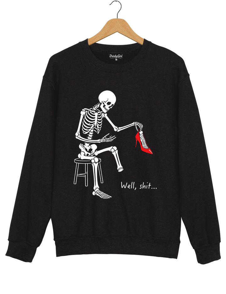 Skeleton Lost Foot Sweatshirt - Black
