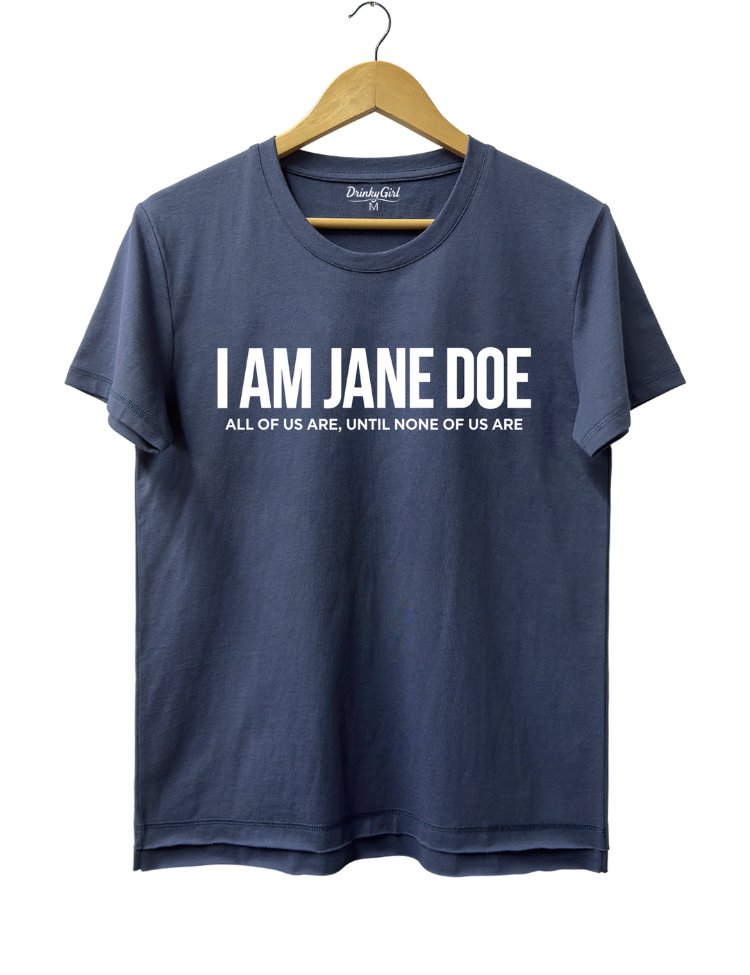 I Am Jane Doe Feminist Tee - Navy Blue