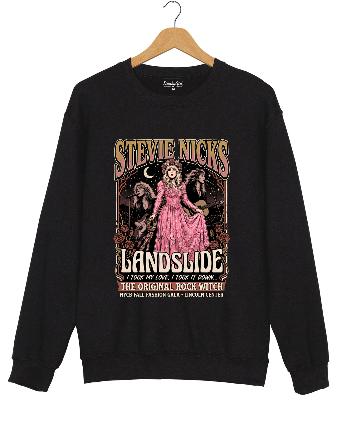 Vintage Stevie Nicks Landslide Sweatshirt - Black
