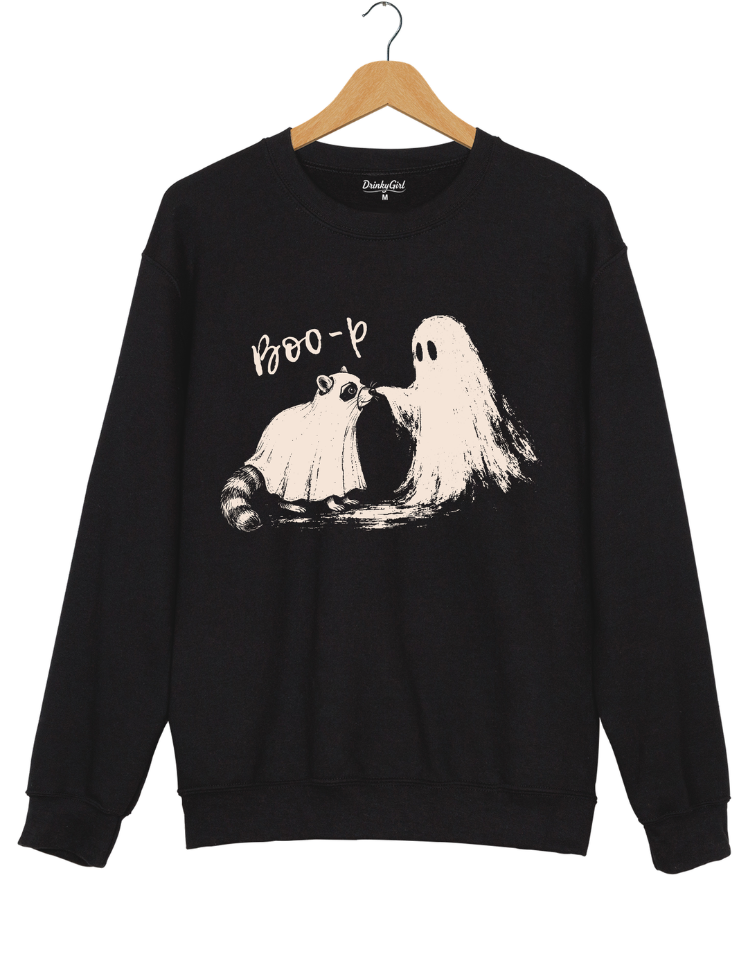 Boo-P Ghost Raccoon Sweatshirt - Black
