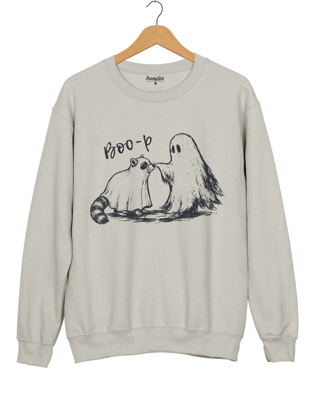 Boo-P Ghost Raccoon Sweatshirt - Gray