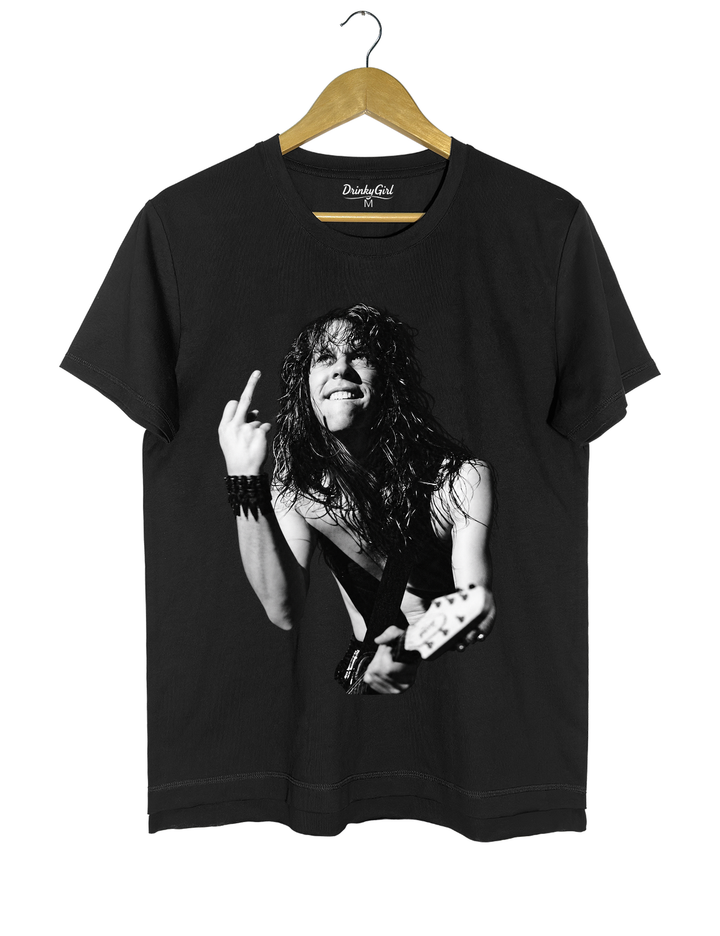 James Hetfield Middle Finger Tee - Black