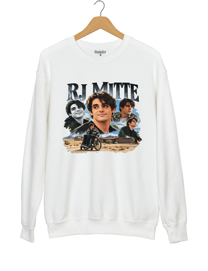 RJ Mitte Memorial Sweatshirt - White