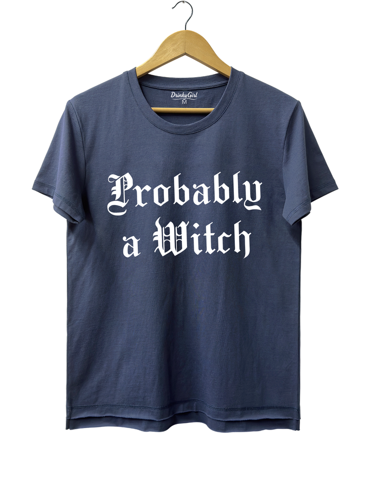 Probably a Witch Tee - Navy Blue