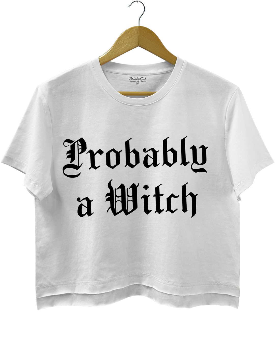 Probably a Witch Crop Top - White