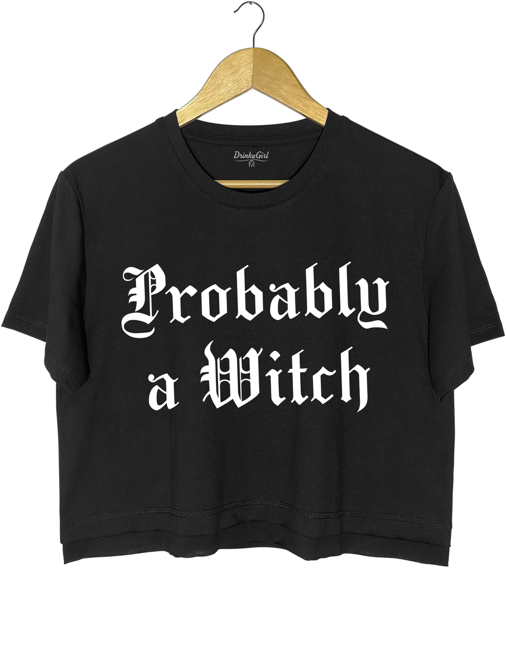 Probably a Witch Crop Top - Black