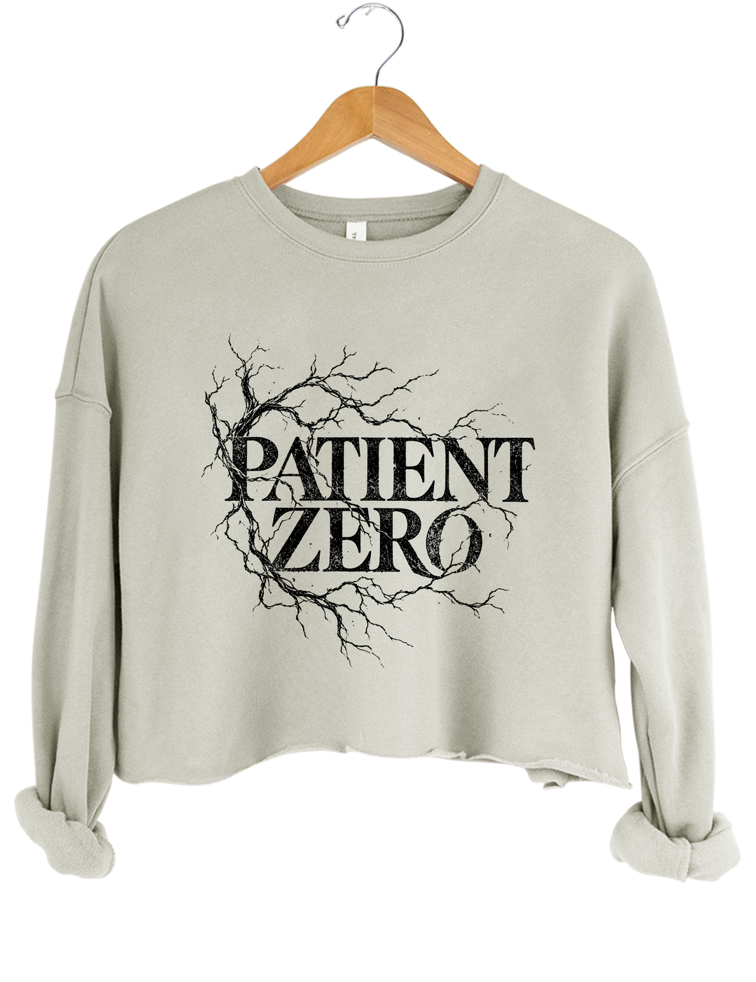Patient Zero Taylor Crop Sweatshirt - Gray