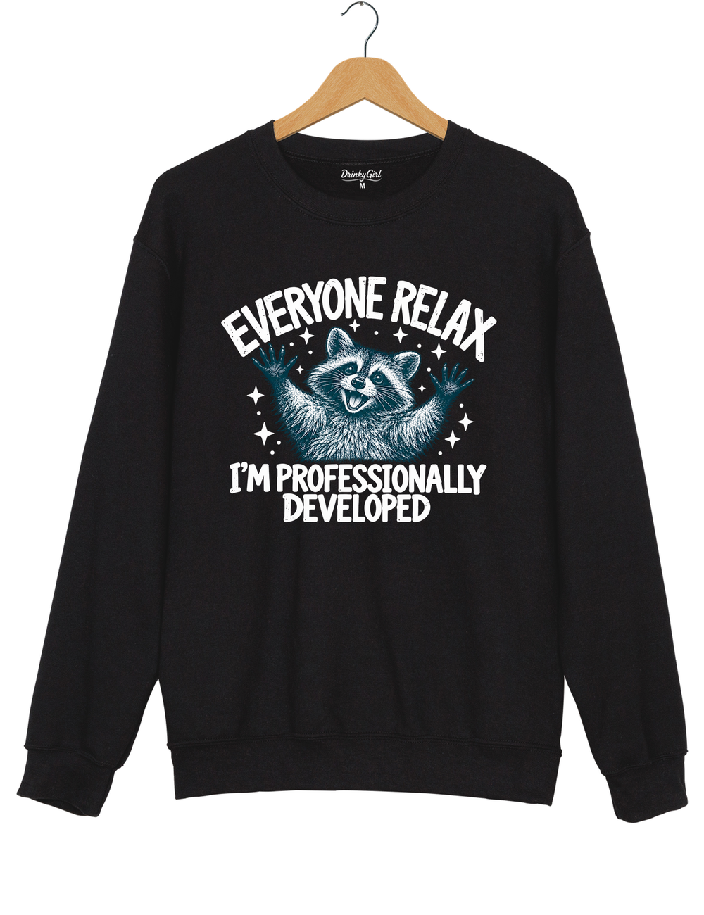 Everyone Relax I'm Professionally Developed Sweatshirt - Black