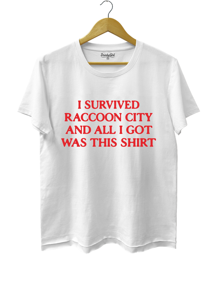 I Survived Raccoon City Resident Evil Tee - White