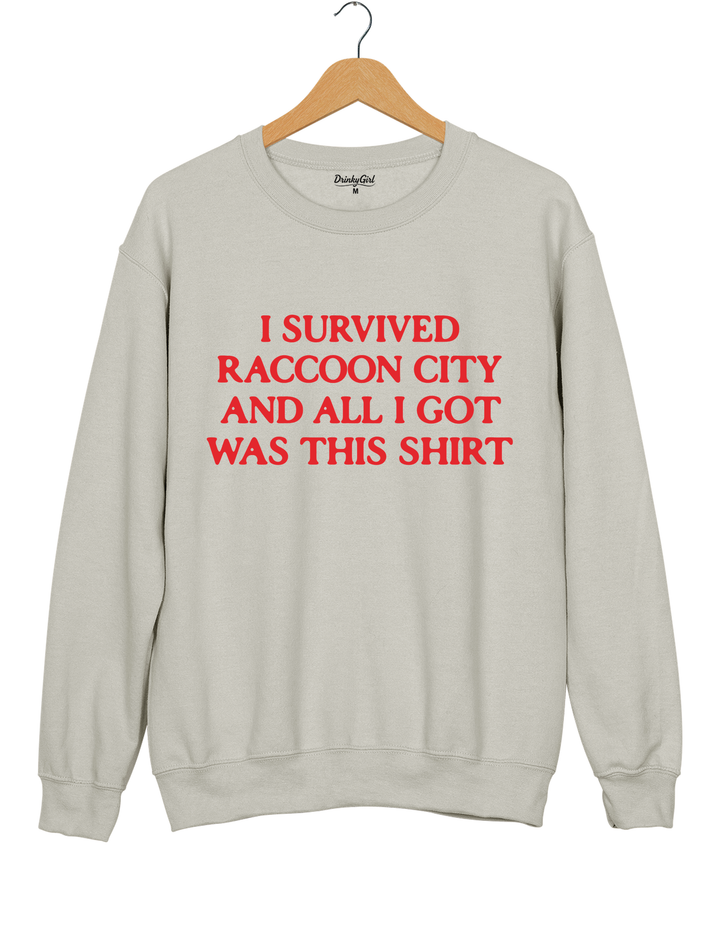 I Survived Raccoon City Resident Evil Sweatshirt - Gray