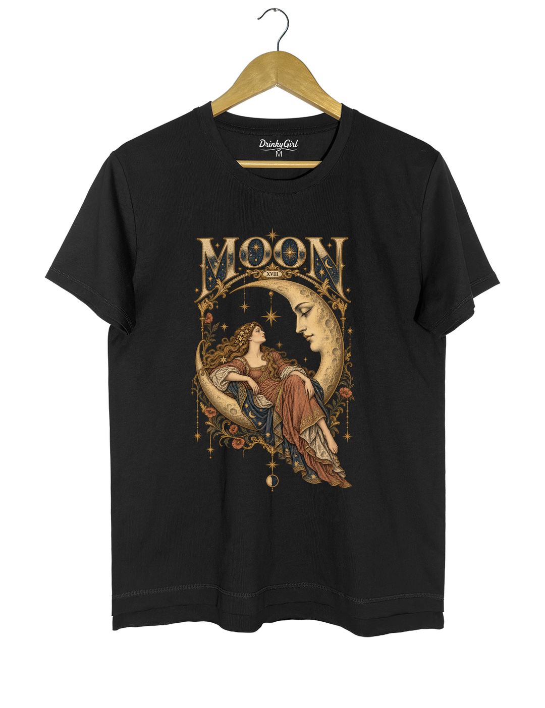 Celestial Moon Tarot Tee - Black