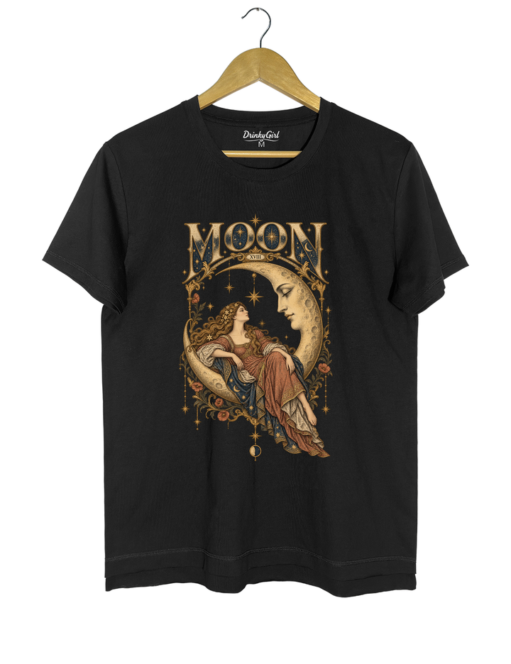 Celestial Moon Tarot Tee - Black