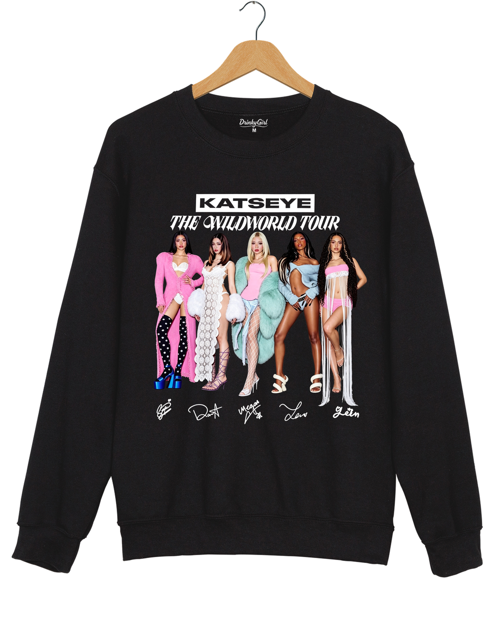 KATSEYE Girls 2026 World Tour Sweatshirt - Black