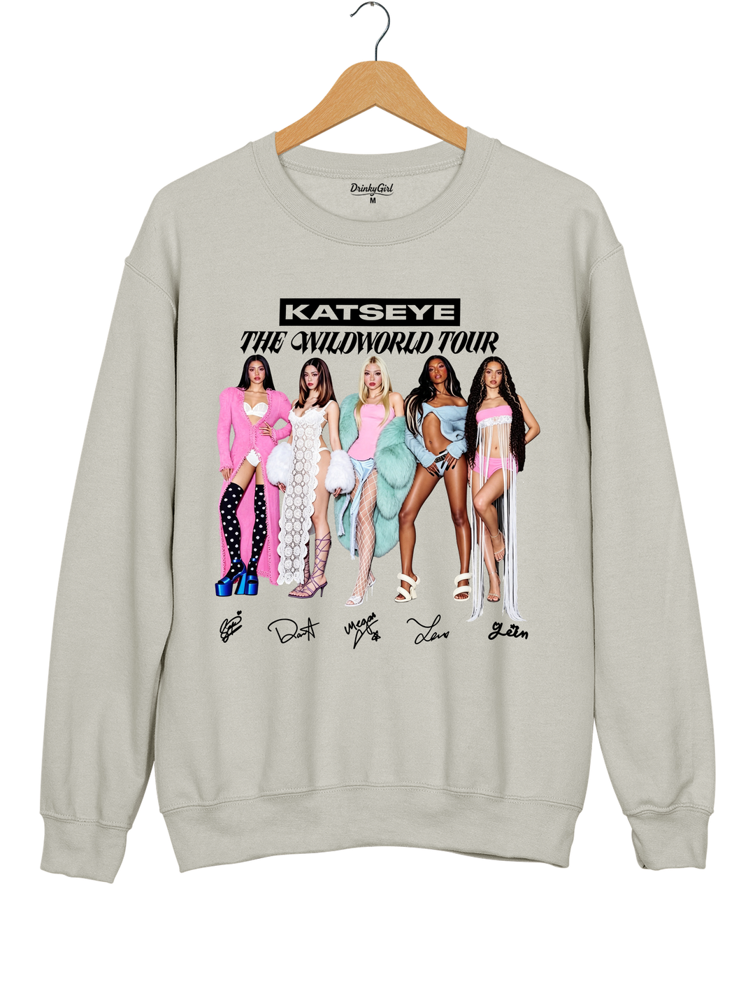 KATSEYE Girls 2026 World Tour Sweatshirt - Gray