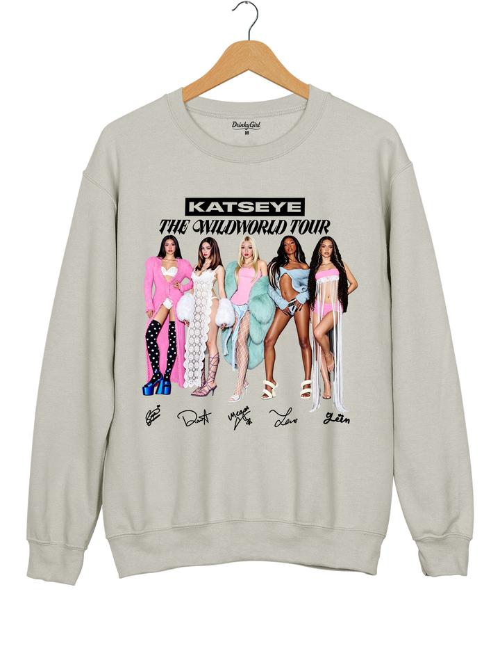 KATSEYE Girls 2026 World Tour Sweatshirt - Gray