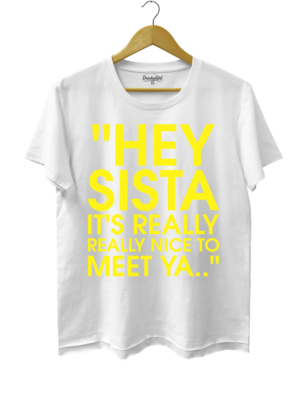 Hey Sista Graphic Tee - White