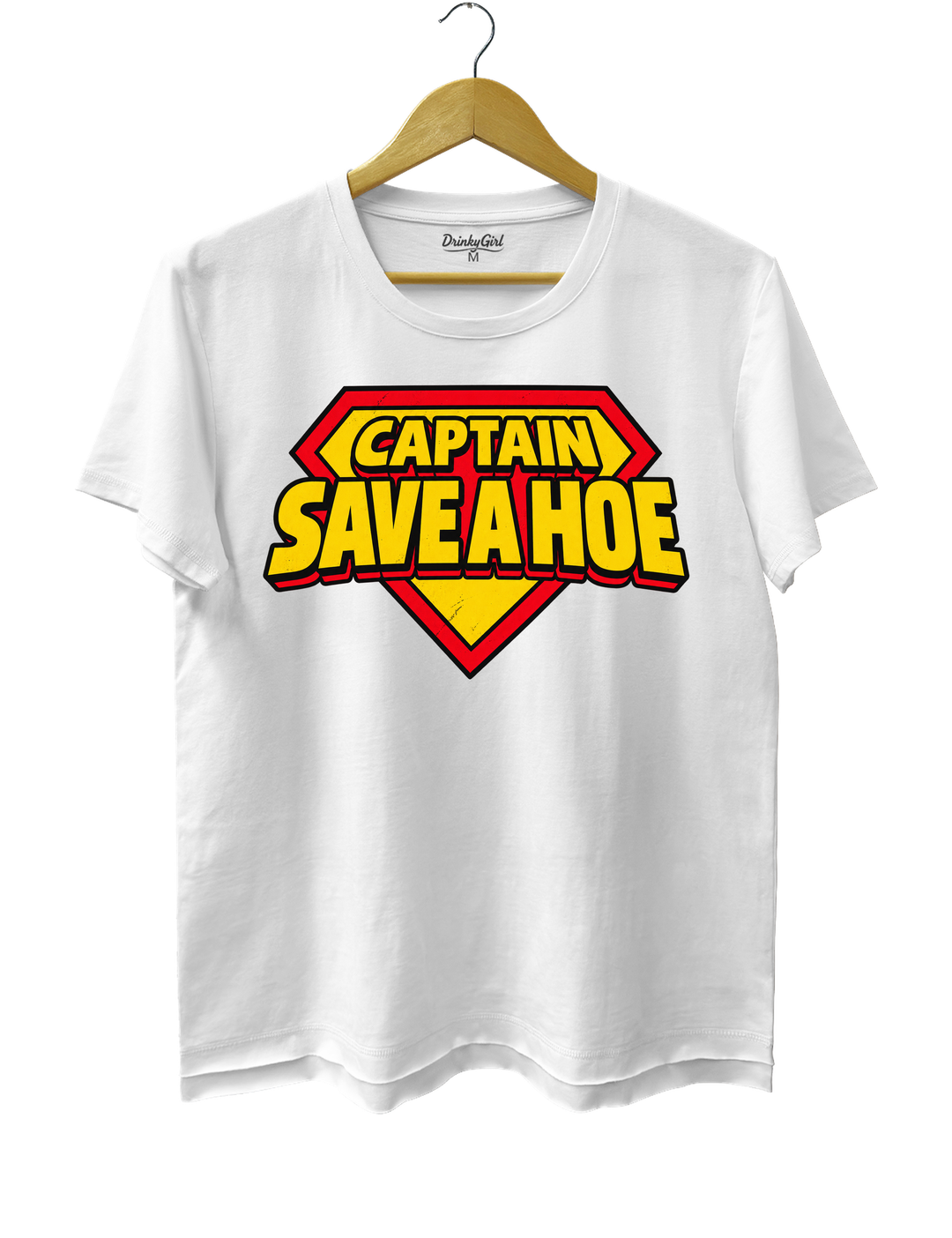 Captain Save A Hoe Tee - White