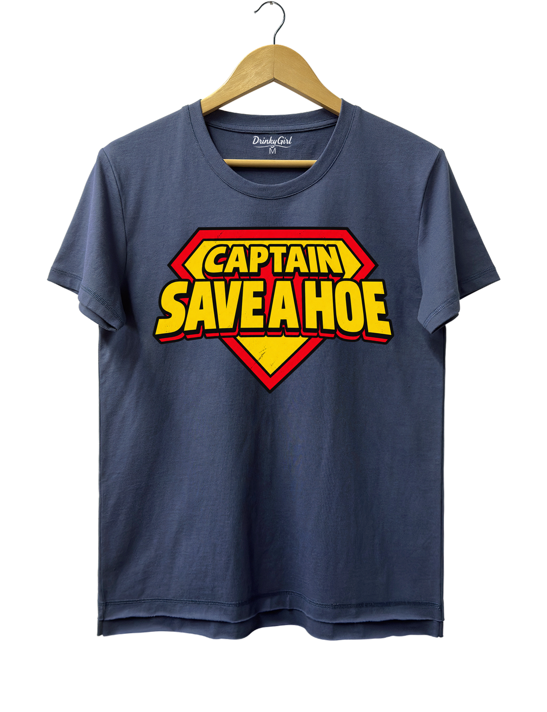 Captain Save A Hoe Tee - Navy Blue