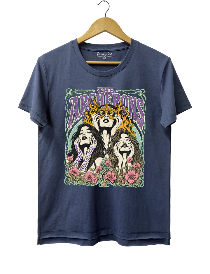 ACOTAR Archeron Sisters Tee - Navy Blue