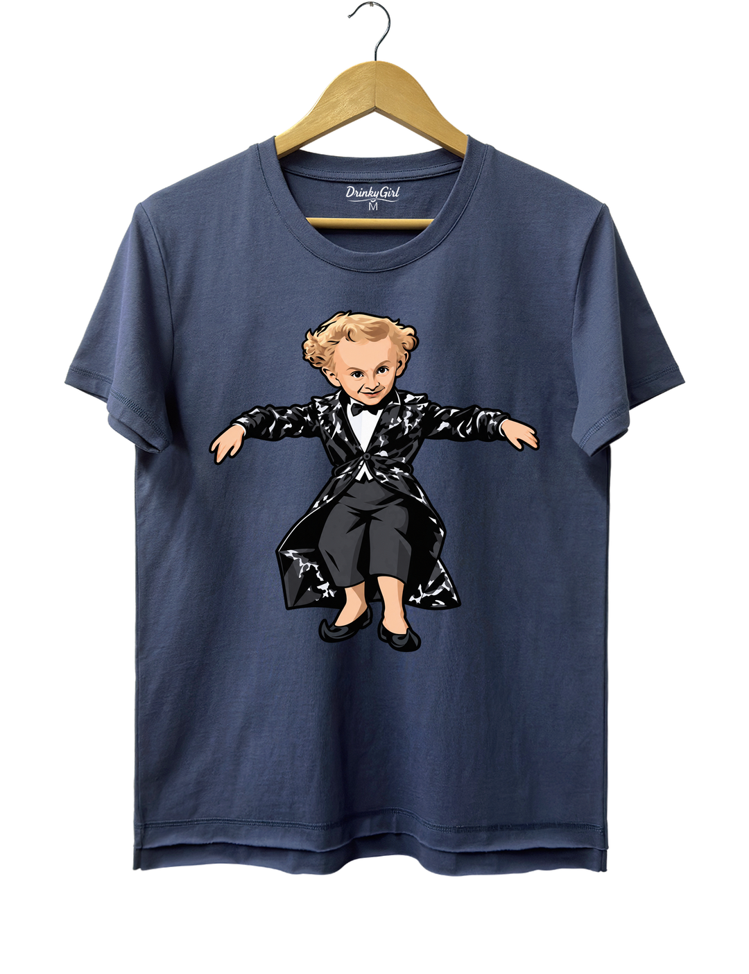 Rumpelstiltskin Tiptoeing Tee - Navy Blue