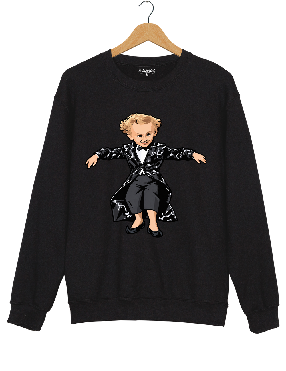 Rumpelstiltskin Tiptoeing Sweatshirt - Black