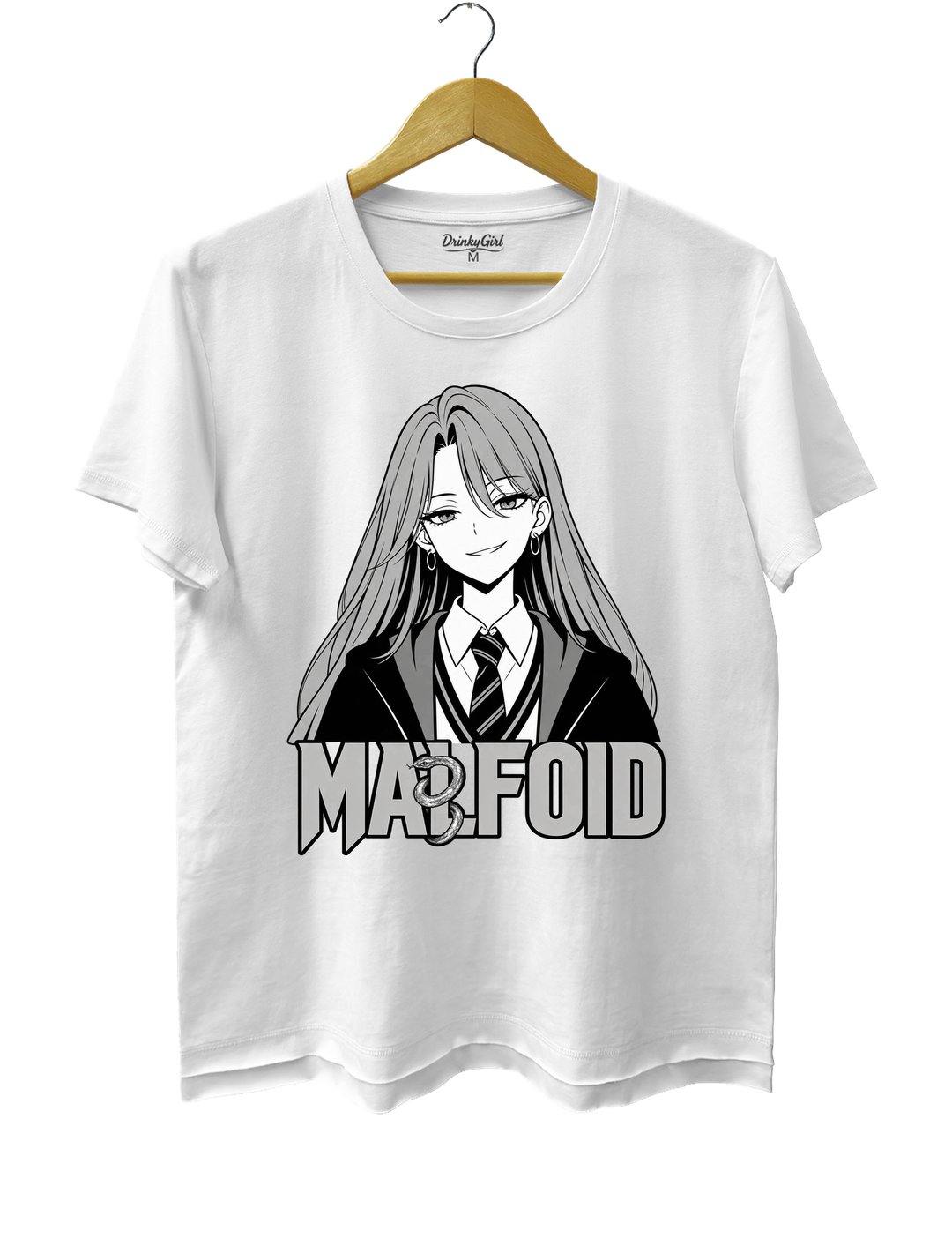 Slytherin Girl Malfoid Tee - White