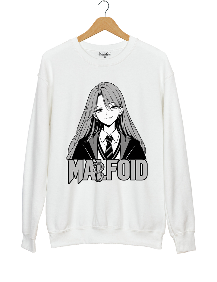 Slytherin Girl Malfoid Sweatshirt - White