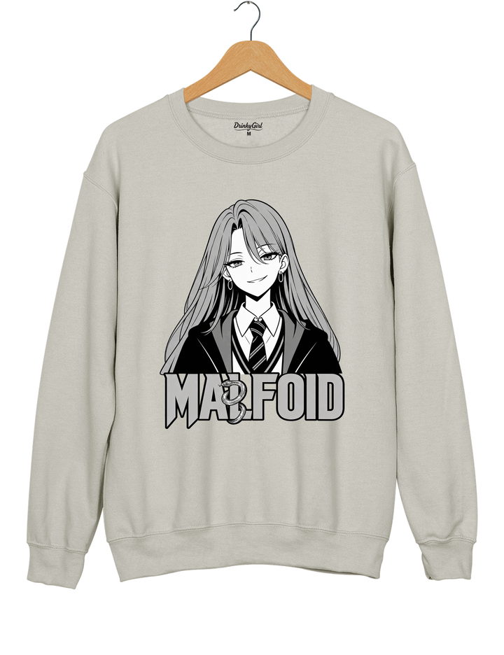 Slytherin Girl Malfoid Sweatshirt - Gray