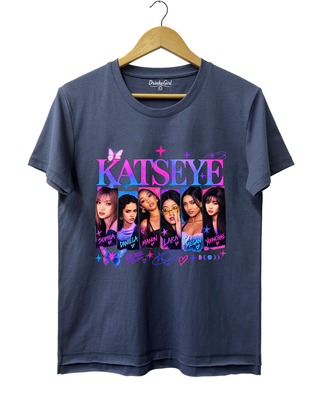 Katseye Girls 2026 Tee - Navy Blue