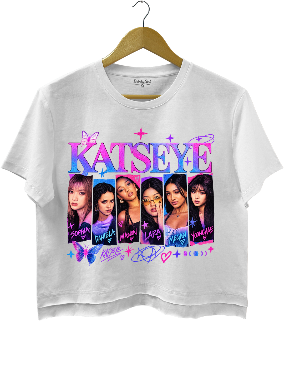 Katseye Girls 2026 Crop Top - White