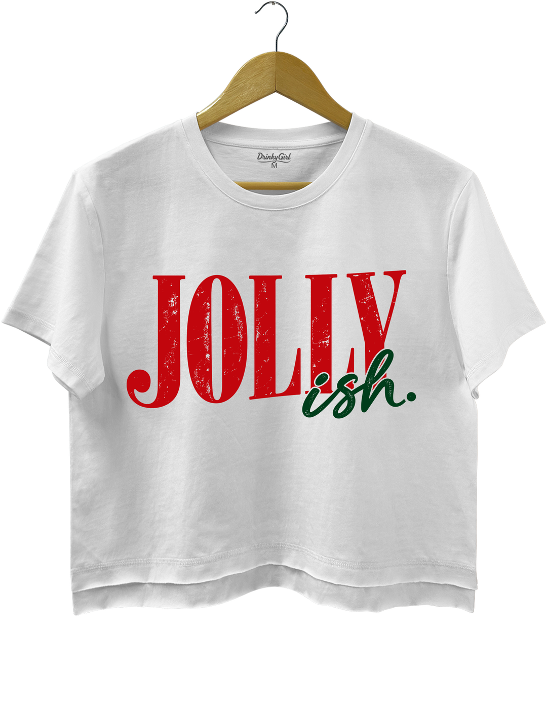 Jolly Ish Crop Top - White