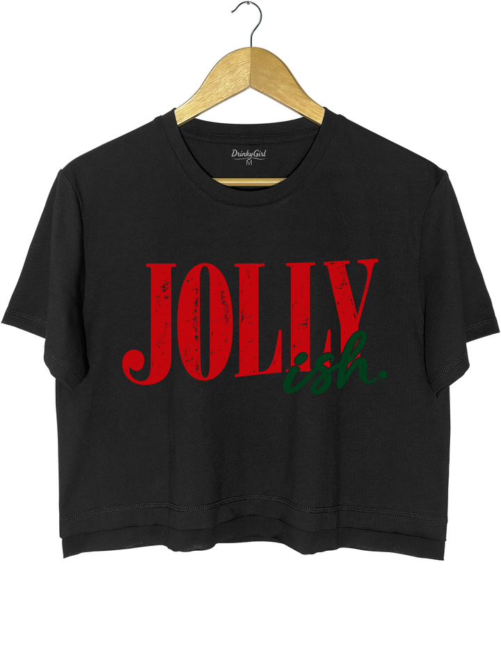 Jolly Ish Crop Top - Black