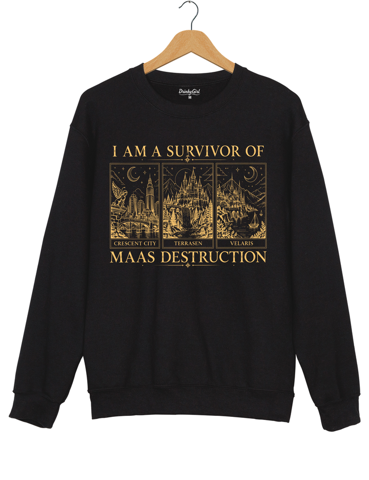 Survivor Of Maas Destruction Sweatshirt - Black