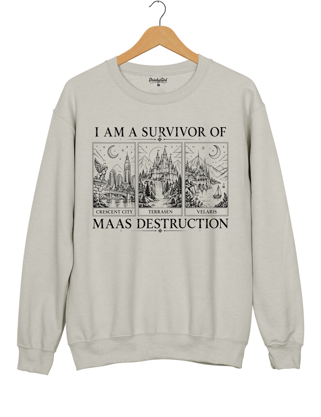 Survivor Of Maas Destruction Sweatshirt - Gray