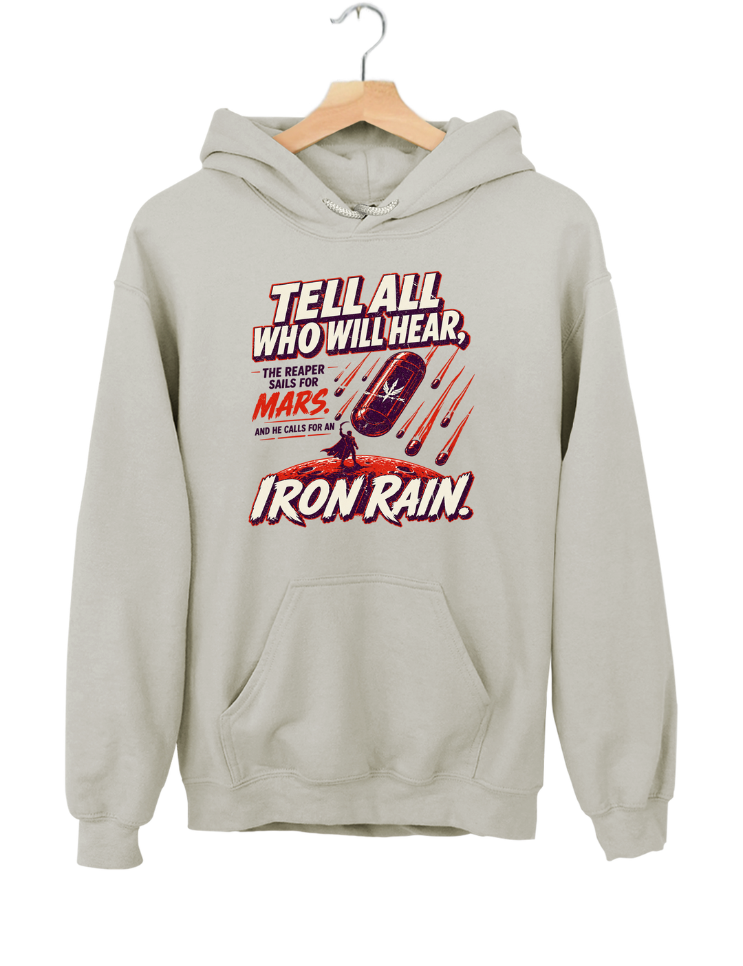 Red Rising IRON RAIN Hoodie - Gray