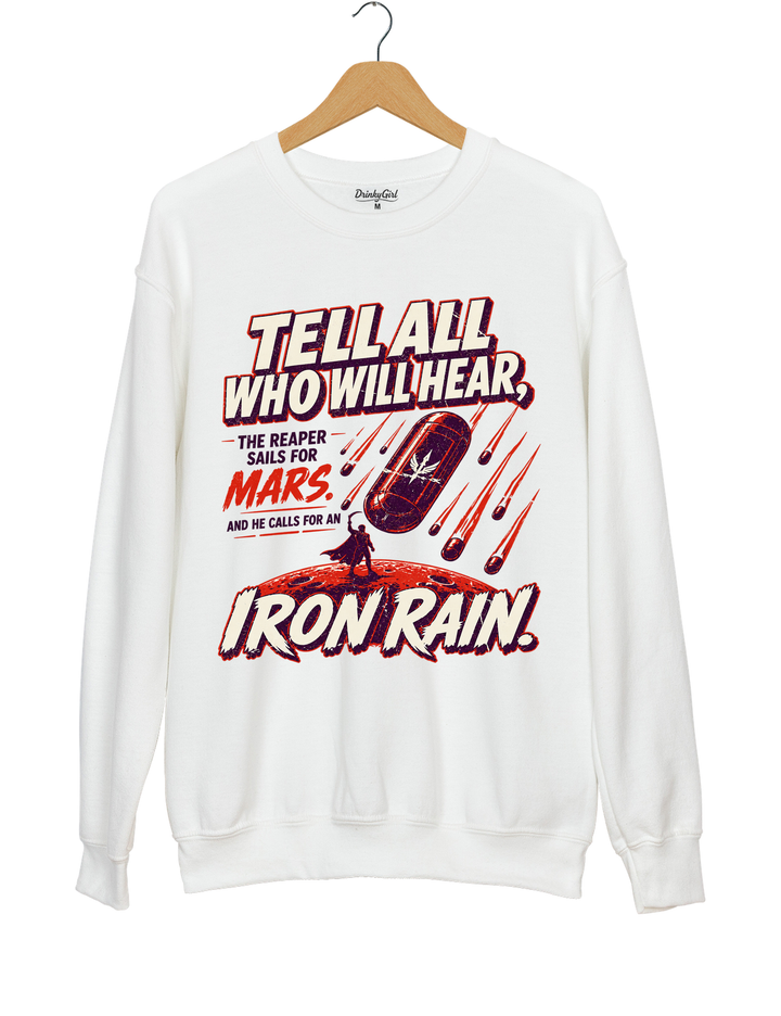 Red Rising IRON RAIN Sweatshirt - White