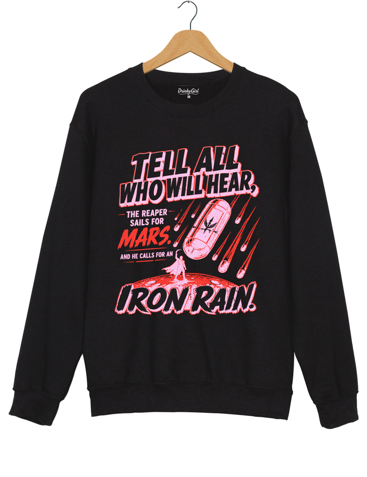 Red Rising IRON RAIN Sweatshirt - Black