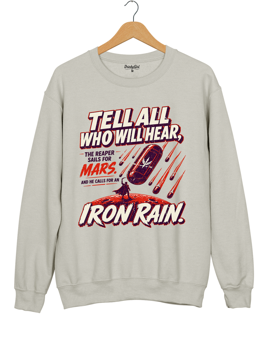 Red Rising IRON RAIN Sweatshirt - Gray