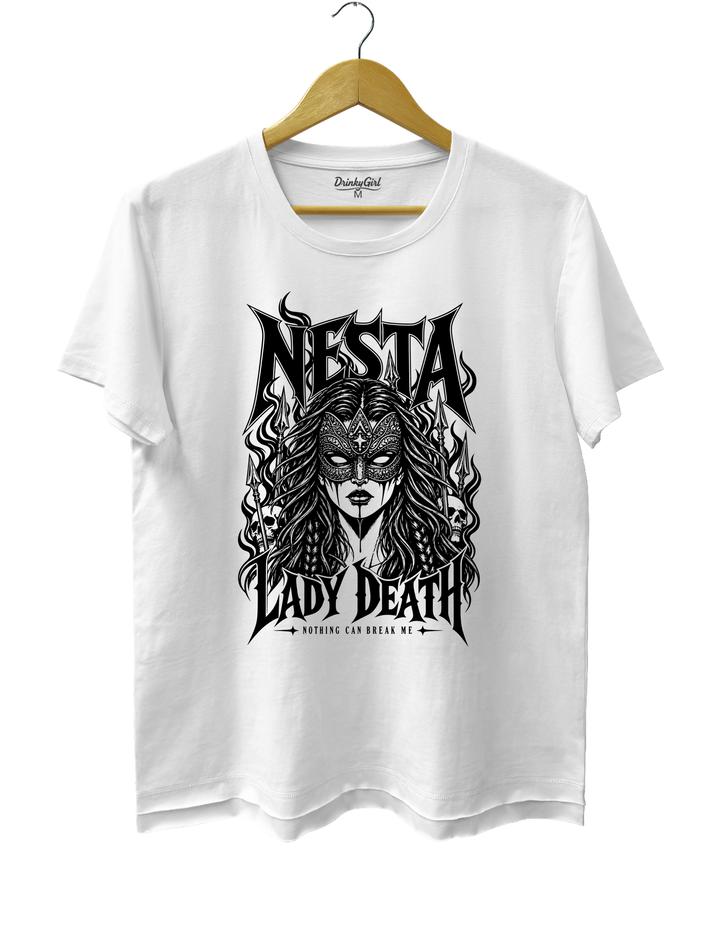 Nesta Archeron Valkyrie Acotar Tee - White