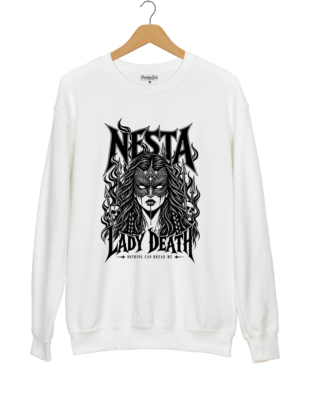 Nesta Archeron Valkyrie Acotar Sweatshirt - White
