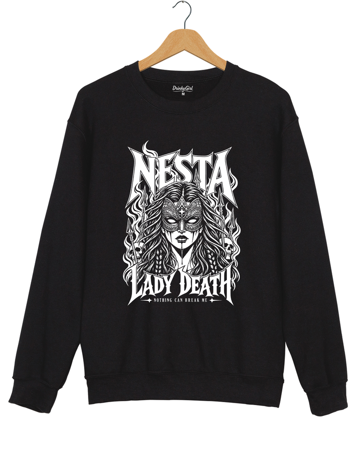 Nesta Archeron Valkyrie Acotar Sweatshirt - Black