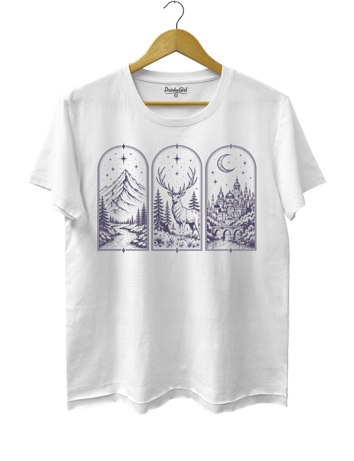 ACOTAR Book Postcard Tee - White