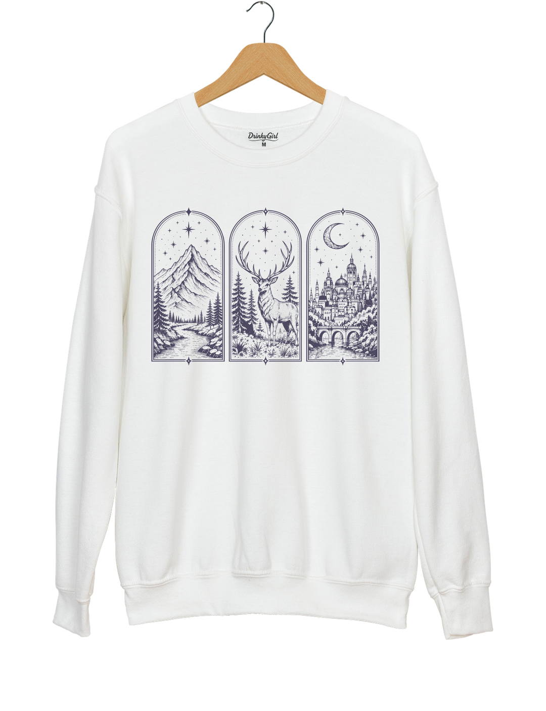 ACOTAR Book Postcard Sweatshirt - White