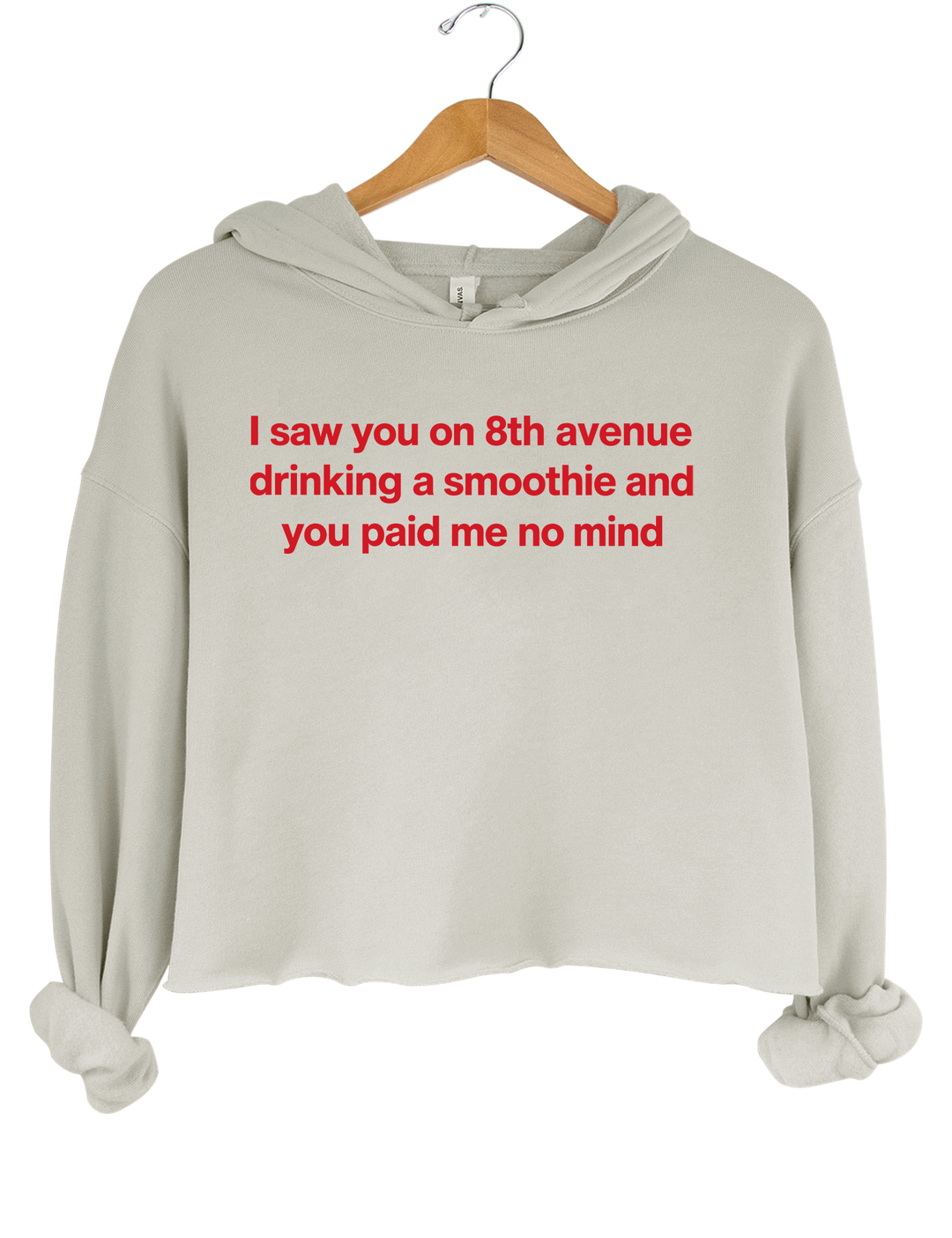 Dancing With The Stars Connor Wood 8th Avenue Smoothie Crop Hoodie - Gray